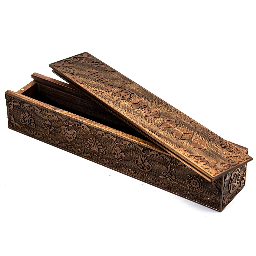 Wooden Dice Box (Sliding Lid)
